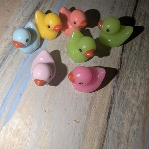 Colorful Mini Rubber Duck Set for Birds